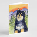 Finnish Lapphund Greeting Cards Pack of 8 Blank Cards with Envelopes Whimsical A7 Size 5x7
