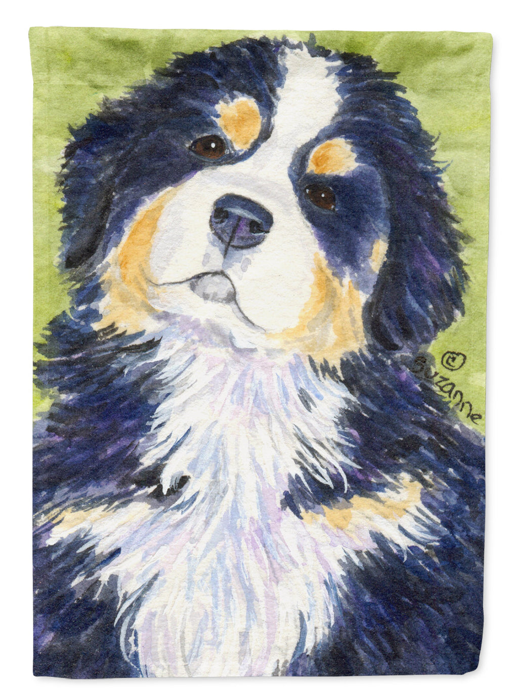 Bernese Mountain Dog House Flag 28x40 Porch Sleeve Pole Decorative Outside Yard Banner Artwork Wall Hanging, Polyester