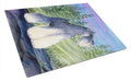 Schnauzer Cutting Board Tempered Glass Kitchen Cutting Surface, Heat Resistant Chopping, Non-Slip Feet, Food Prep & Serving