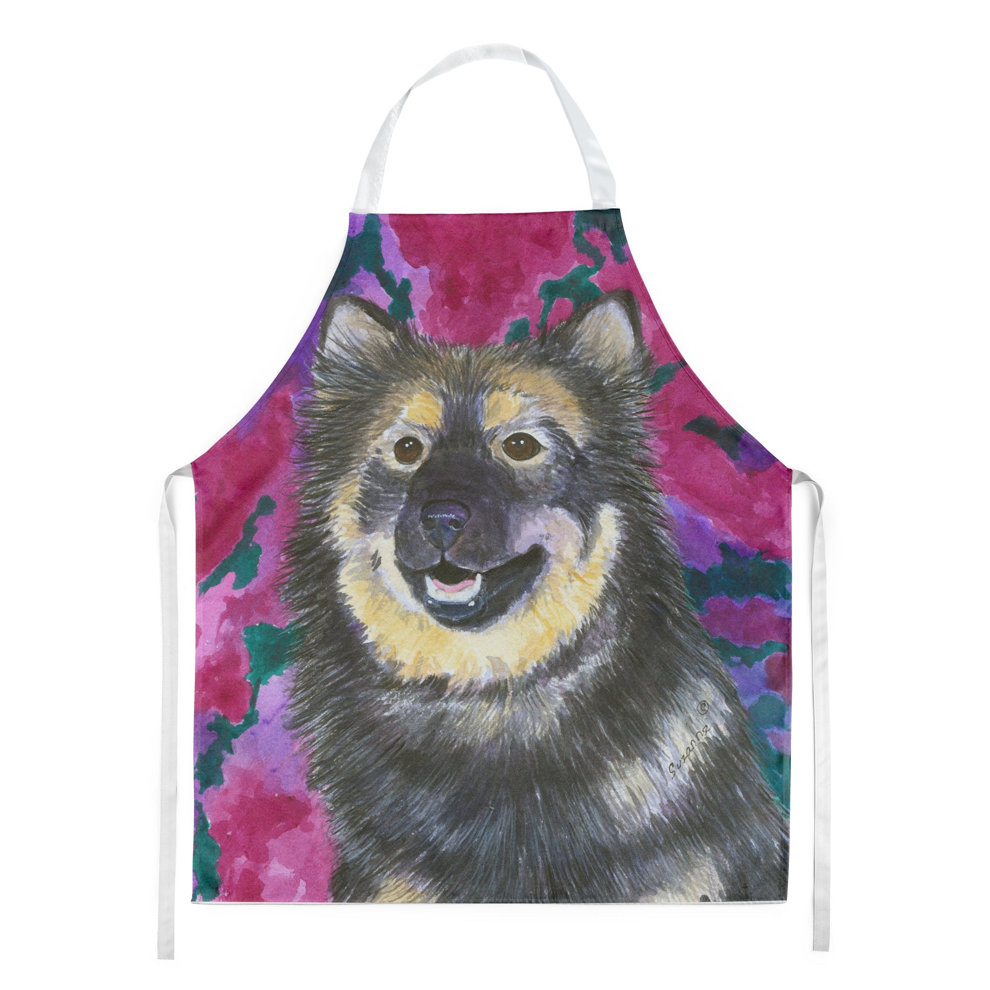 Finnish Lapphund Apron Cooking Kitchen Server Baking Crafts Gardening for Adult Women Men, Unisex, Large, Multicolor
