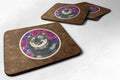 Finnish Lapphund Foam Coasters Set of 4 Cup Coasters for Indoor Outdoor, Tabletop Protection, Anti Slip, Mouse pad Material