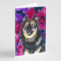 Finnish Lapphund Greeting Cards Pack of 8 Blank Cards with Envelopes Whimsical A7 Size 5x7