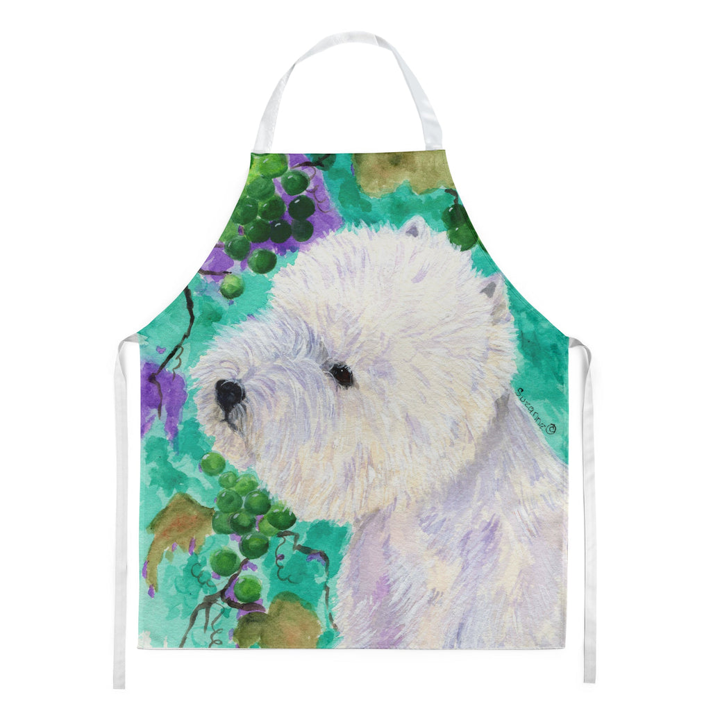 Westie Apron Cooking Kitchen Server Baking Crafts Gardening for Adult Women Men, Unisex, Large, Multicolor
