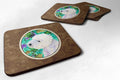 Westie Foam Coasters Set of 4 Cup Coasters for Indoor Outdoor, Tabletop Protection, Anti Slip, Mouse pad Material