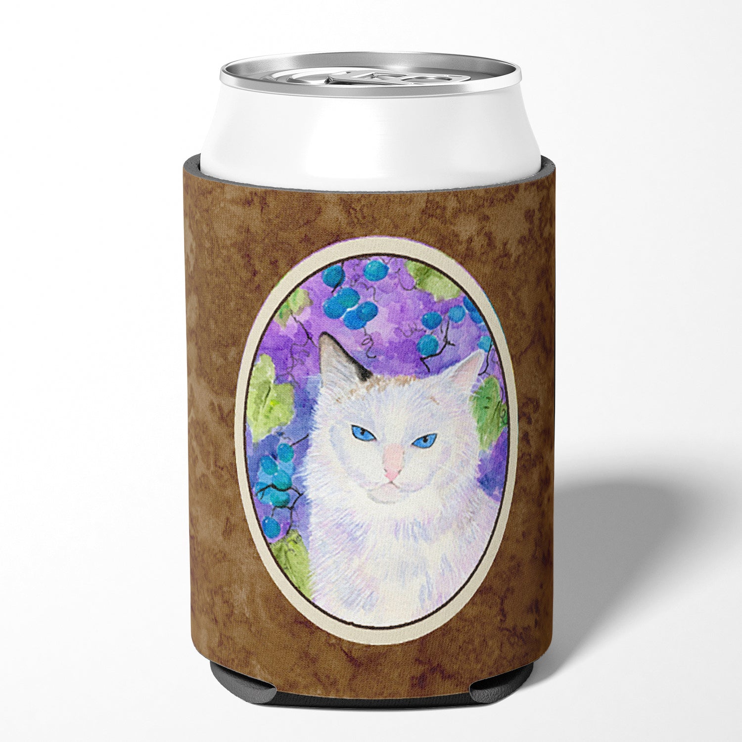 Cat Can or Bottle Hugger Cooler Sleeve for Standard 12 oz Cans, Insulated Foam Beer & Soda Can Hugger Reusable