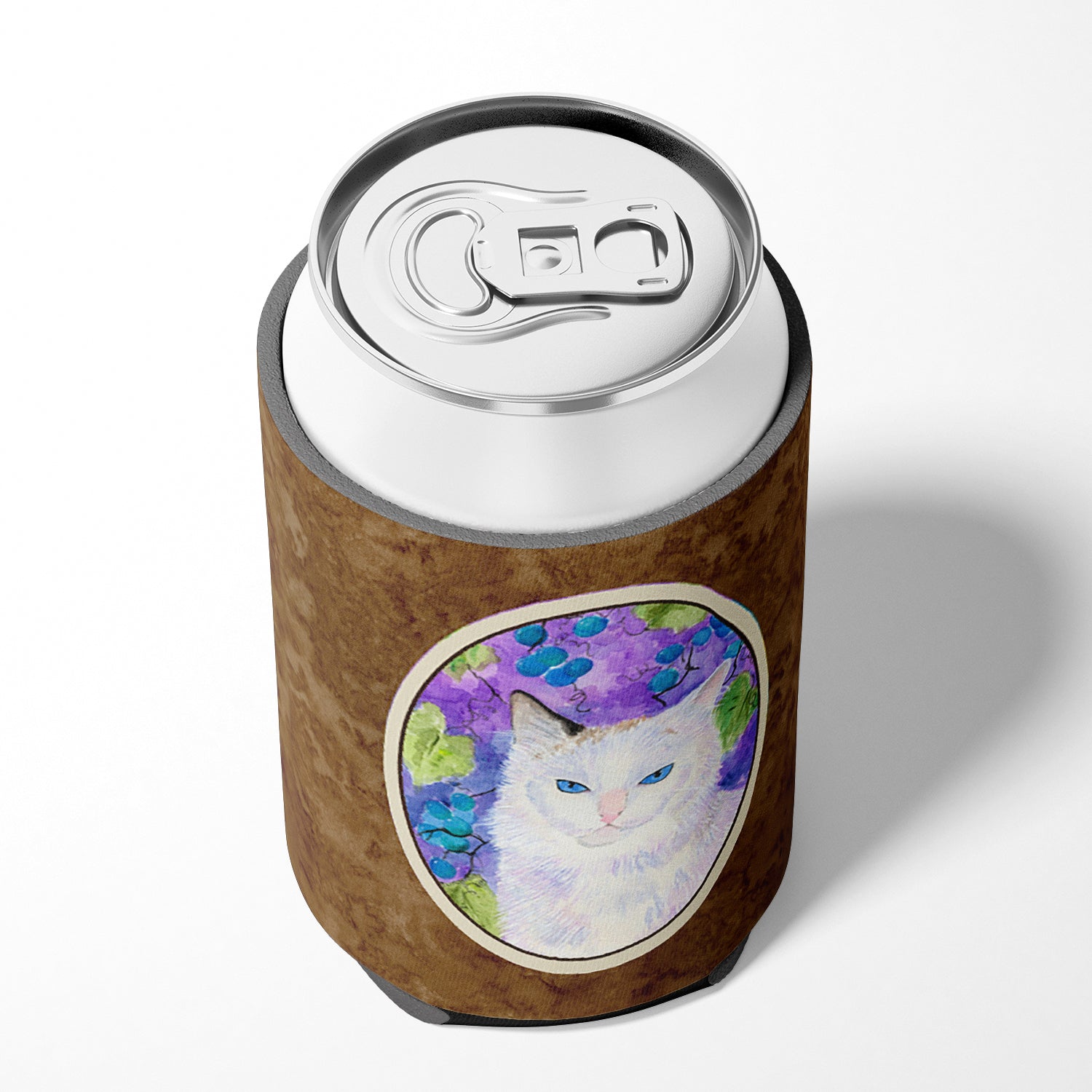 Cat Can or Bottle Hugger Cooler Sleeve for Standard 12 oz Cans, Insulated Foam Beer & Soda Can Hugger Reusable