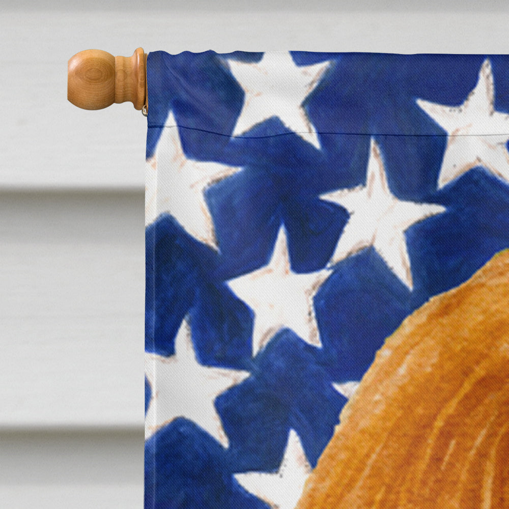USA American Flag with Cavalier Spaniel House Flag 28x40 Porch Sleeve Pole Decorative Outside Yard Banner Artwork Wall Hanging, Polyester