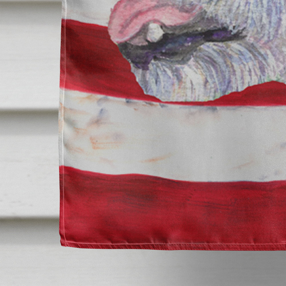 USA American Flag with Jack Russell Terrier House Flag 28x40 Porch Sleeve Pole Decorative Outside Yard Banner Artwork Wall Hanging, Polyester