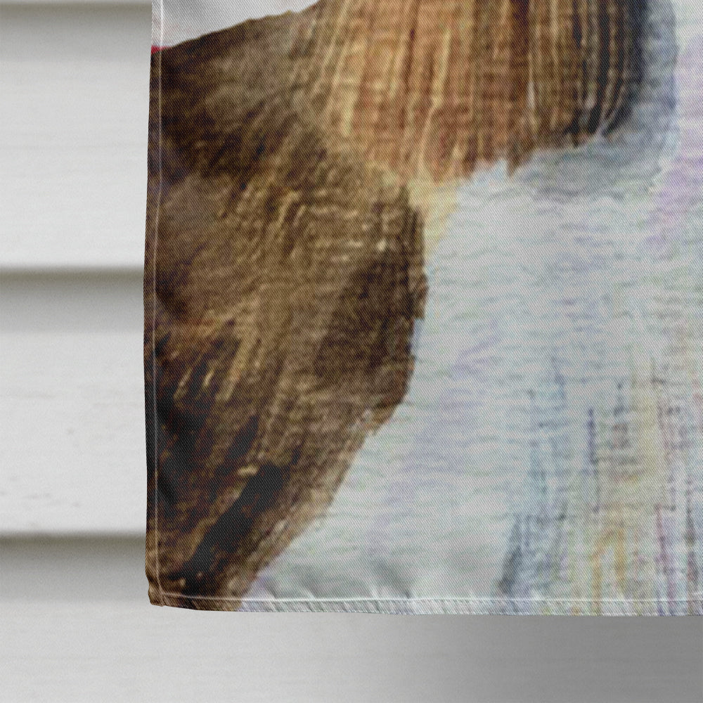 USA American Flag with Springer Spaniel House Flag 28x40 Porch Sleeve Pole Decorative Outside Yard Banner Artwork Wall Hanging, Polyester