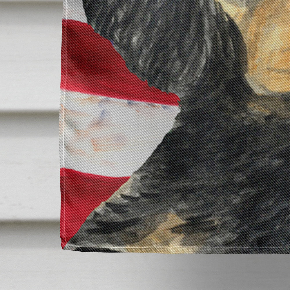 USA American Flag with Gordon Setter House Flag 28x40 Porch Sleeve Pole Decorative Outside Yard Banner Artwork Wall Hanging, Polyester