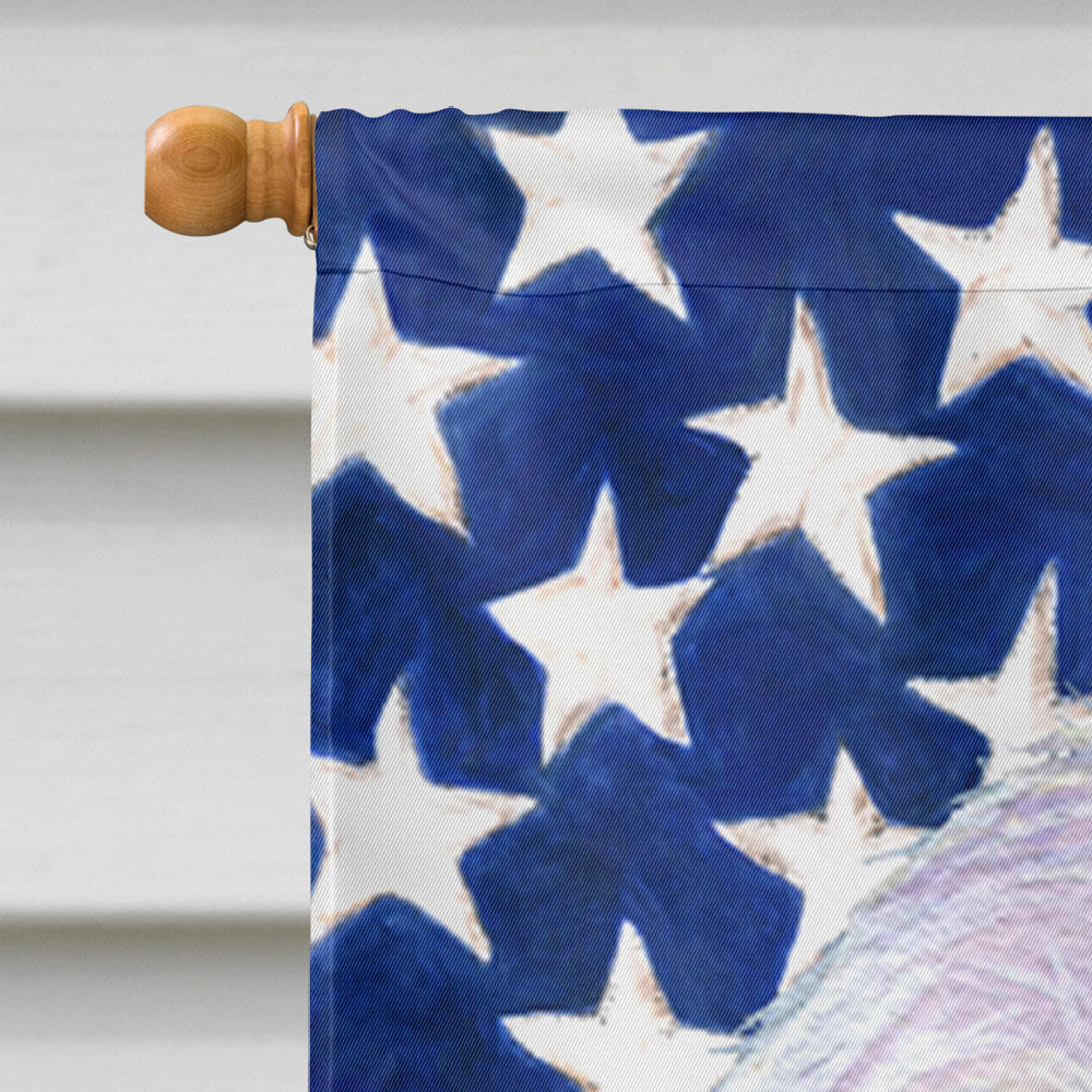 USA American Flag with Maltese House Flag 28x40 Porch Sleeve Pole Decorative Outside Yard Banner Artwork Wall Hanging, Polyester