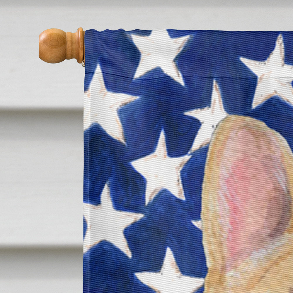 USA American Flag with French Bulldog House Flag 28x40 Porch Sleeve Pole Decorative Outside Yard Banner Artwork Wall Hanging, Polyester