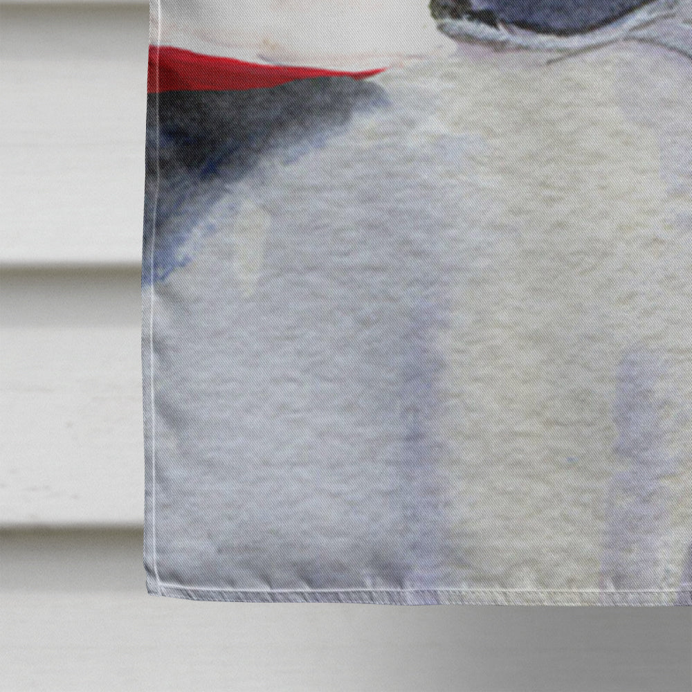 USA American Flag with Rat Terrier House Flag 28x40 Porch Sleeve Pole Decorative Outside Yard Banner Artwork Wall Hanging, Polyester