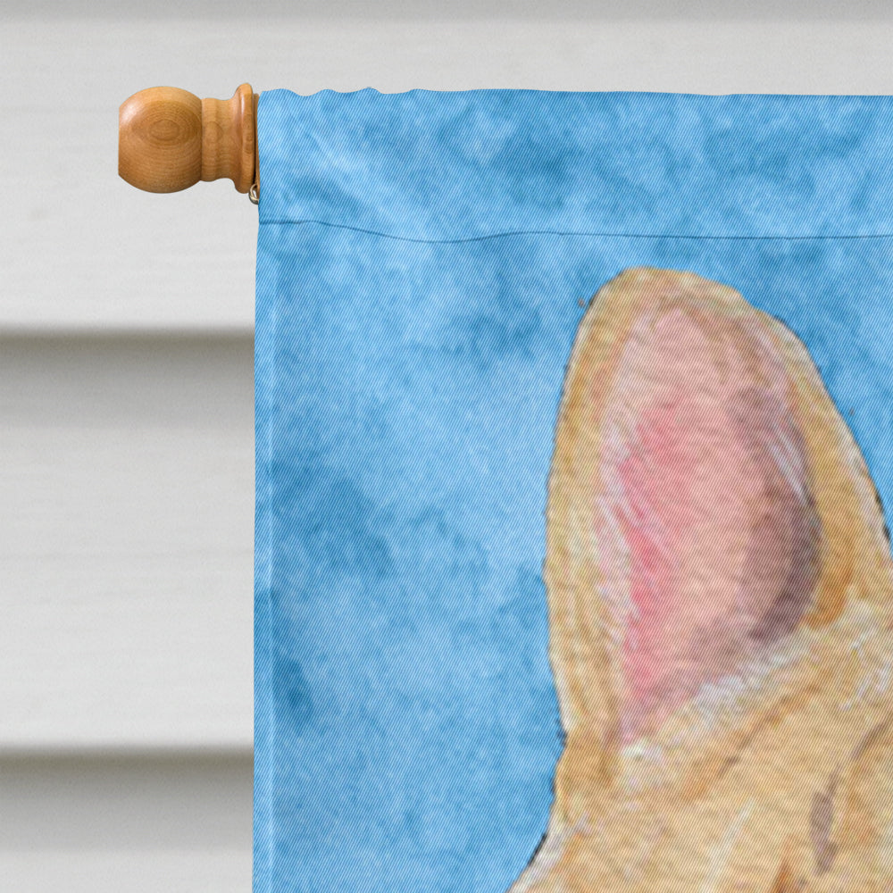 French Bulldog in Summer Flowers House Flag 28x40 Porch Sleeve Pole Decorative Outside Yard Banner Artwork Wall Hanging, Polyester