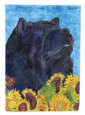 Chow Chow in Summer Flowers House Flag 28x40 Porch Sleeve Pole Decorative Outside Yard Banner Artwork Wall Hanging, Polyester