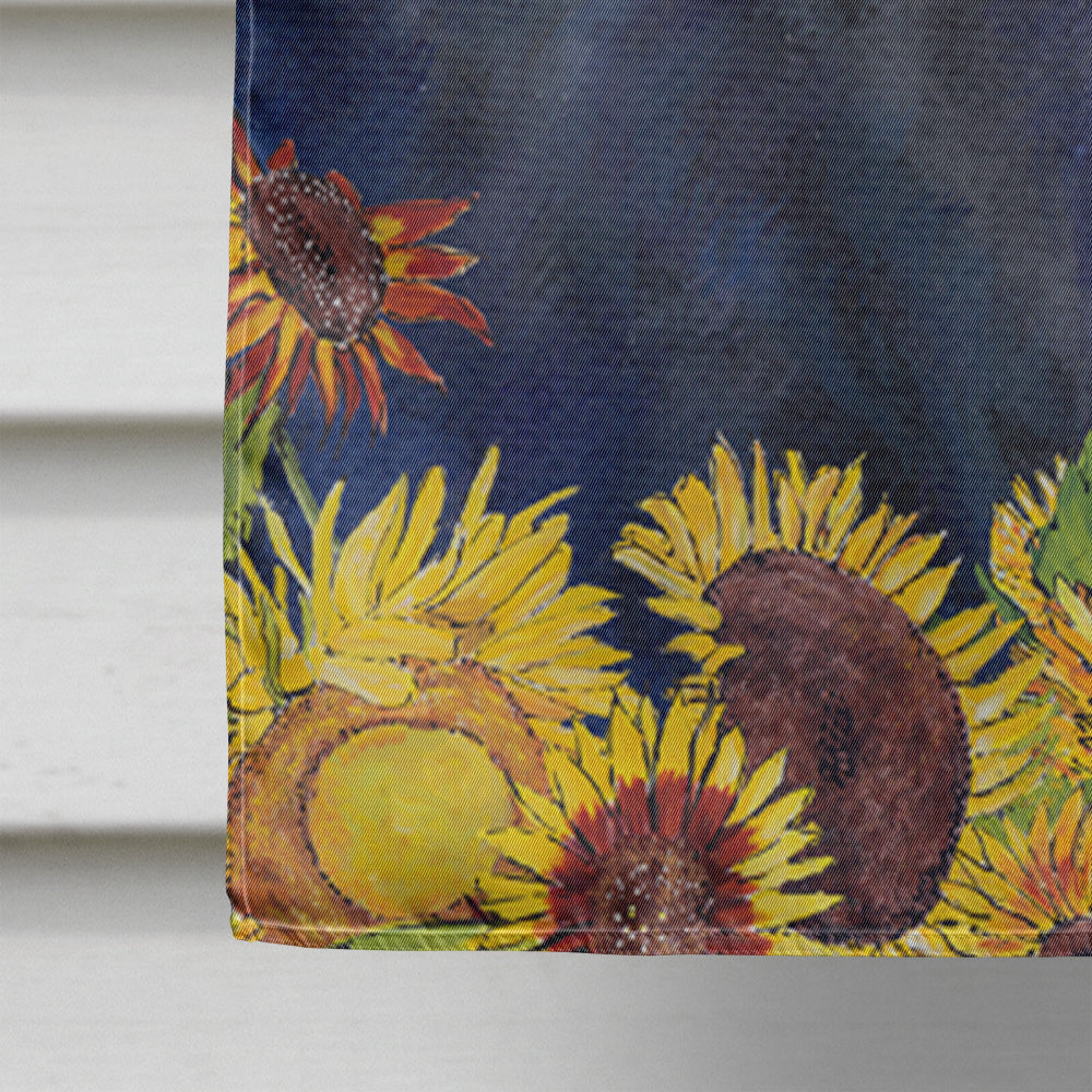 Chow Chow in Summer Flowers House Flag 28x40 Porch Sleeve Pole Decorative Outside Yard Banner Artwork Wall Hanging, Polyester