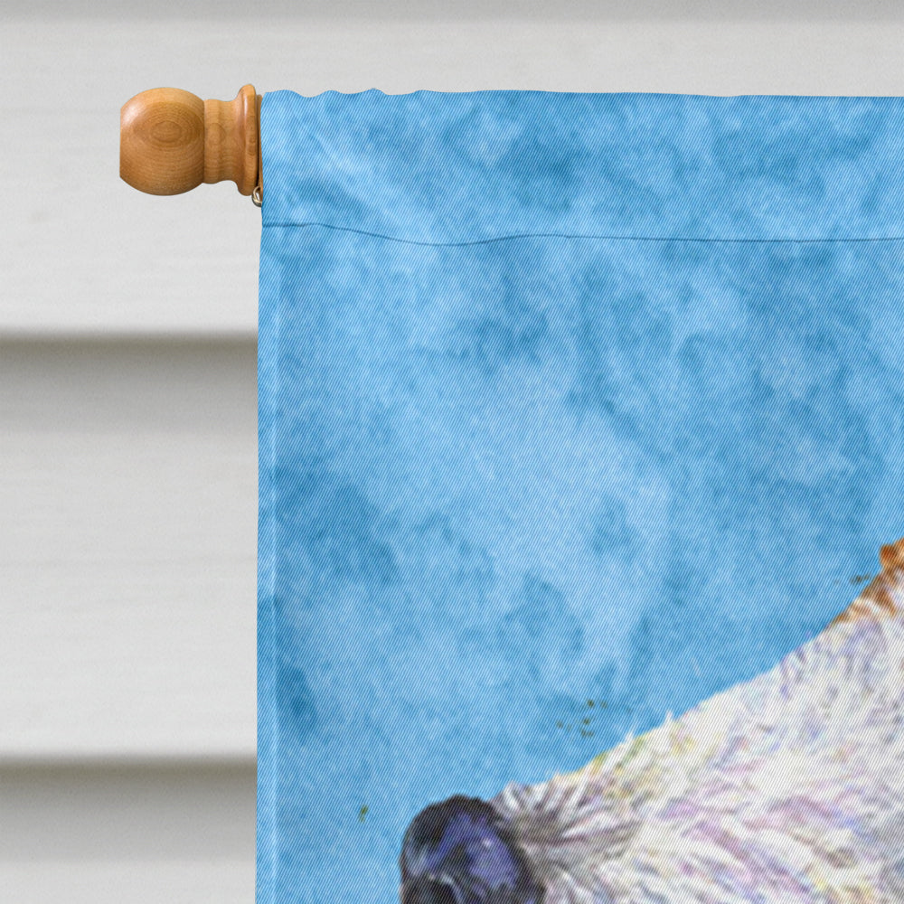 Jack Russell Terrier in Summer Flowers House Flag 28x40 Porch Sleeve Pole Decorative Outside Yard Banner Artwork Wall Hanging, Polyester