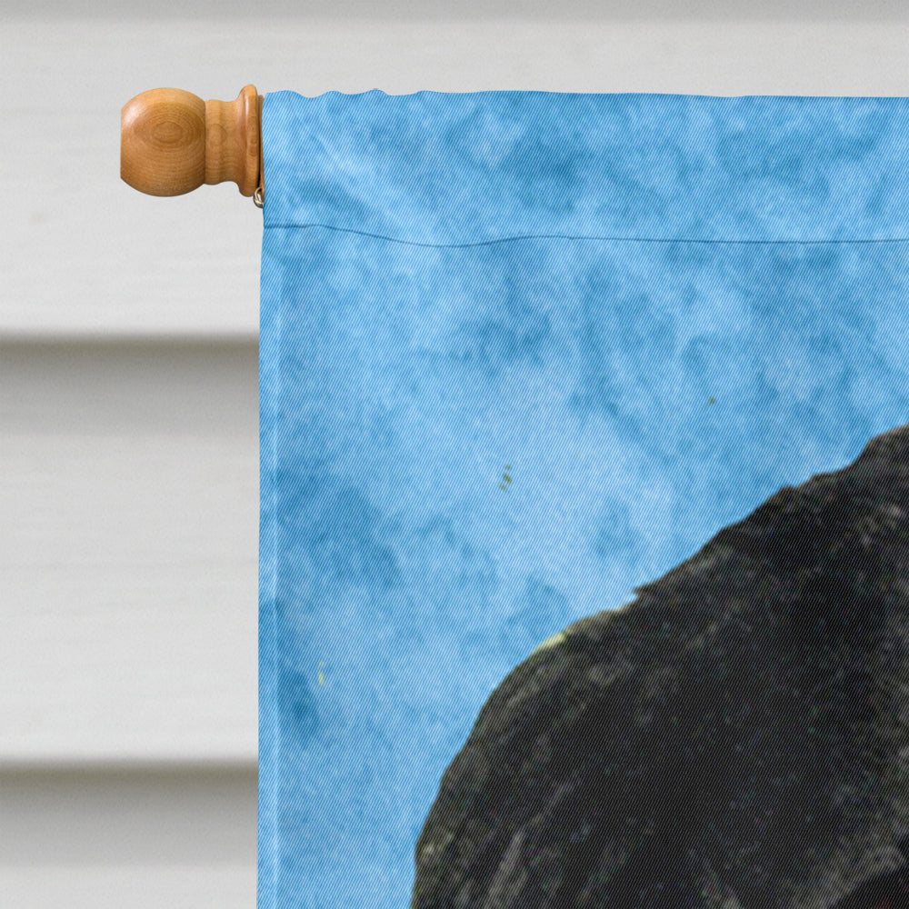 Gordon Setter in Summer Flowers House Flag 28x40 Porch Sleeve Pole Decorative Outside Yard Banner Artwork Wall Hanging, Polyester