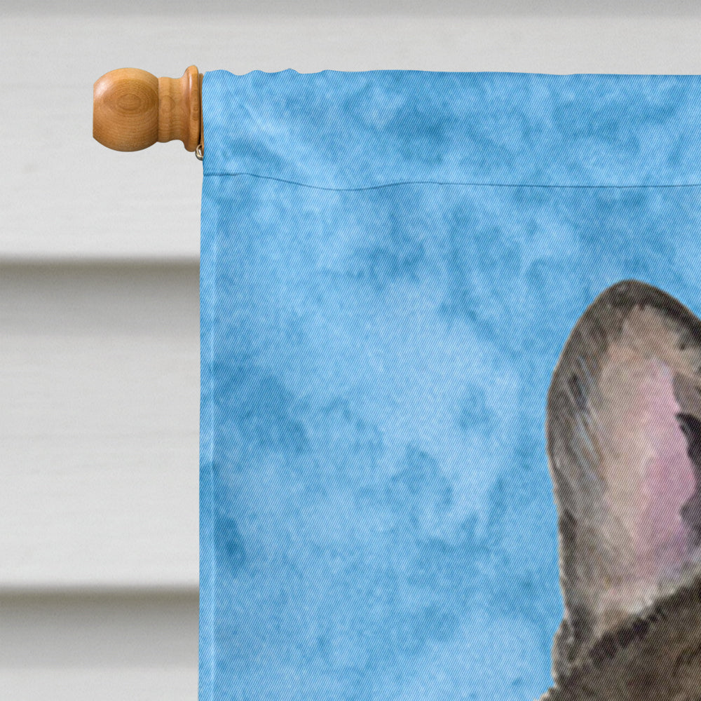 French Bulldog in Summer Flowers House Flag 28x40 Porch Sleeve Pole Decorative Outside Yard Banner Artwork Wall Hanging, Polyester