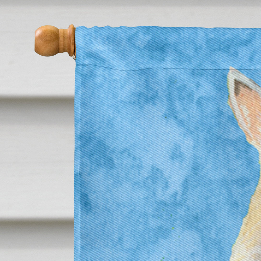 Scottish Terrier in Summer Flowers House Flag 28x40 Porch Sleeve Pole Decorative Outside Yard Banner Artwork Wall Hanging, Polyester