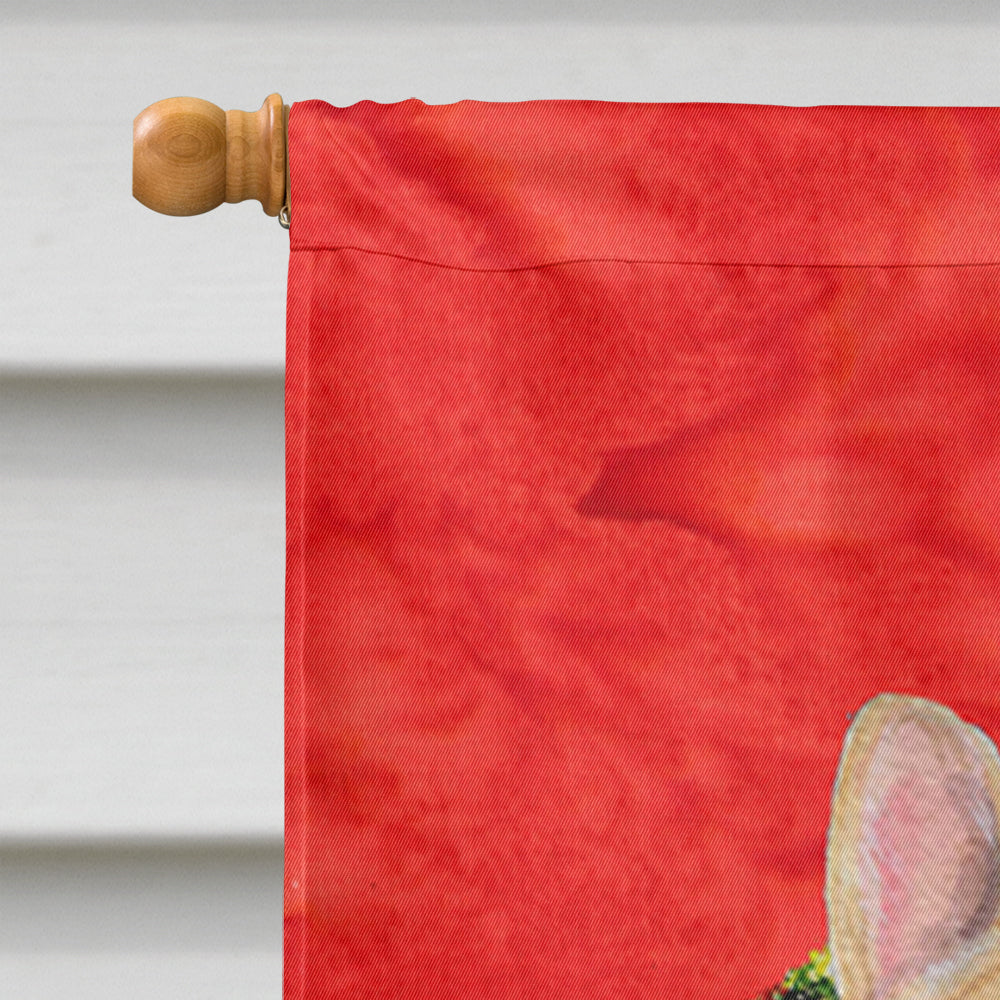 French Bulldog Cristmas Wreath House Flag 28x40 Porch Sleeve Pole Decorative Outside Yard Banner Artwork Wall Hanging, Polyester