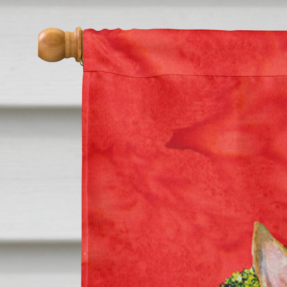 Bull Terrier Cristmas Wreath House Flag 28x40 Porch Sleeve Pole Decorative Outside Yard Banner Artwork Wall Hanging, Polyester