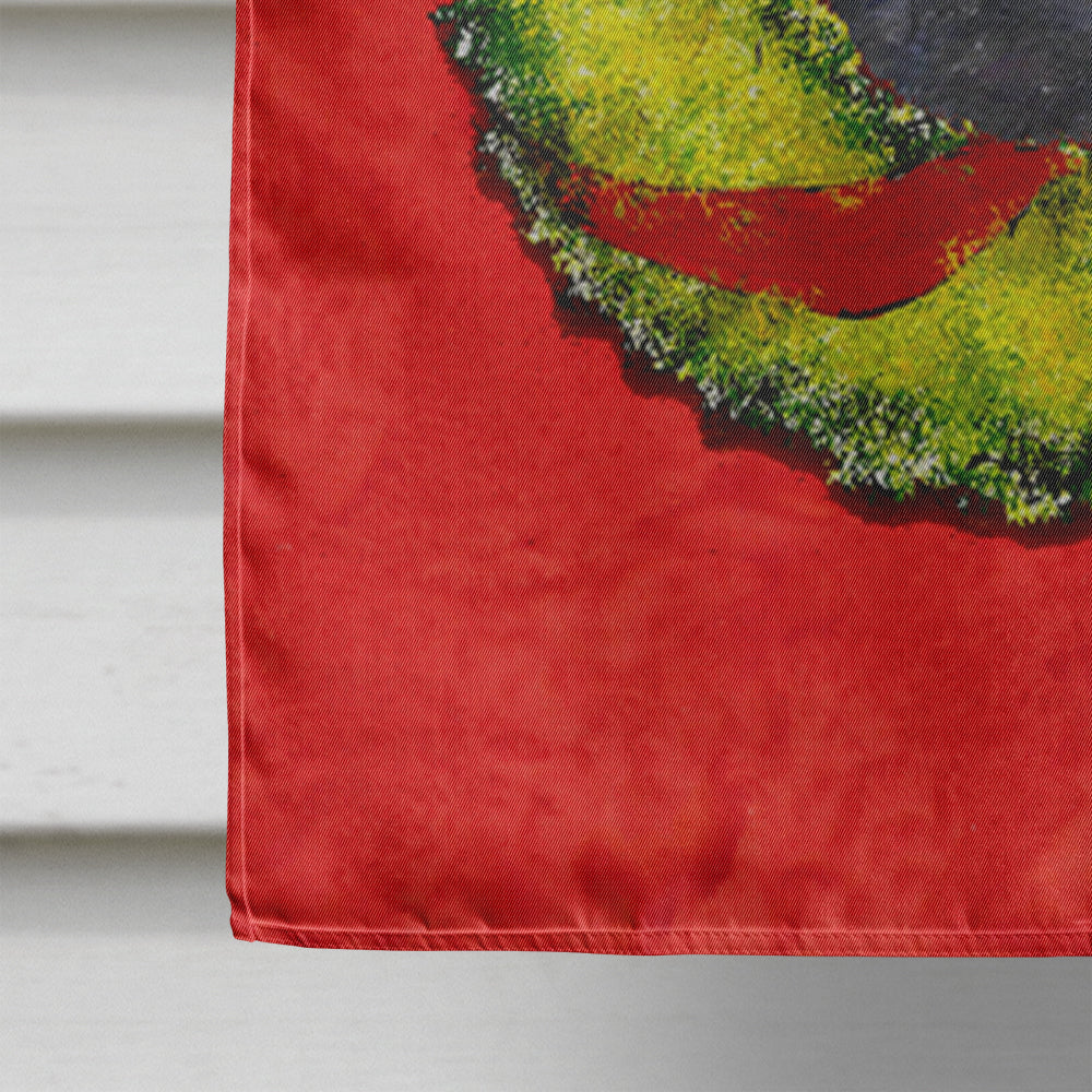 Australian Kelpie Cristmas Wreath House Flag 28x40 Porch Sleeve Pole Decorative Outside Yard Banner Artwork Wall Hanging, Polyester