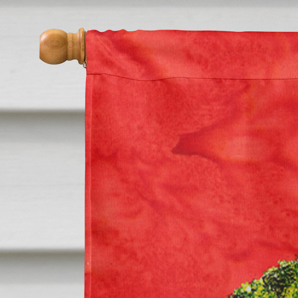 Springer Spaniel Cristmas Wreath House Flag 28x40 Porch Sleeve Pole Decorative Outside Yard Banner Artwork Wall Hanging, Polyester