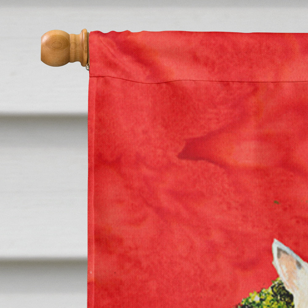 Curly Coated Retriever Cristmas Wreath House Flag 28x40 Porch Sleeve Pole Decorative Outside Yard Banner Artwork Wall Hanging, Polyester