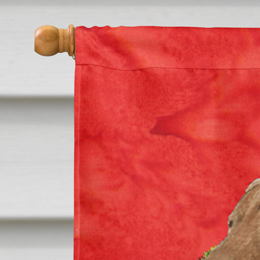 Scottish Terrier Cristmas Wreath House Flag 28x40 Porch Sleeve Pole Decorative Outside Yard Banner Artwork Wall Hanging, Polyester