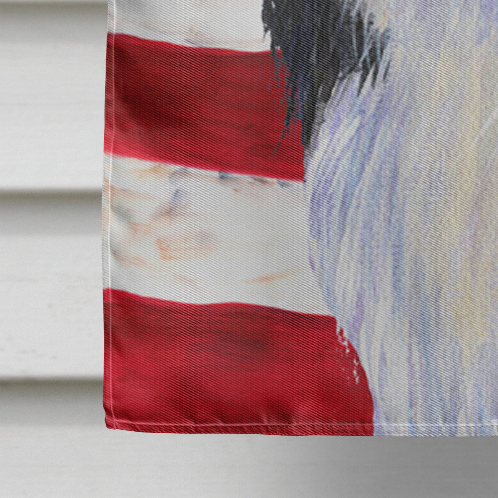 USA American Flag with Japanese Chin House Flag 28x40 Porch Sleeve Pole Decorative Outside Yard Banner Artwork Wall Hanging, Polyester