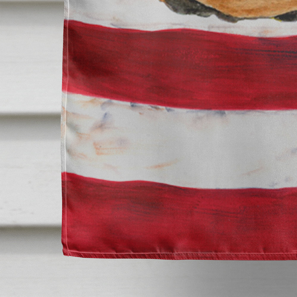 USA American Flag with Doberman House Flag 28x40 Porch Sleeve Pole Decorative Outside Yard Banner Artwork Wall Hanging, Polyester
