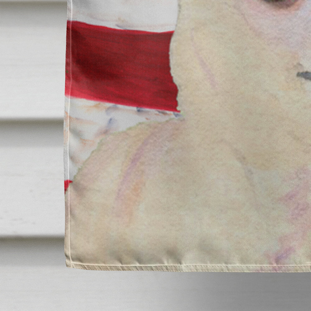 USA American Flag with Chihuahua House Flag 28x40 Porch Sleeve Pole Decorative Outside Yard Banner Artwork Wall Hanging, Polyester