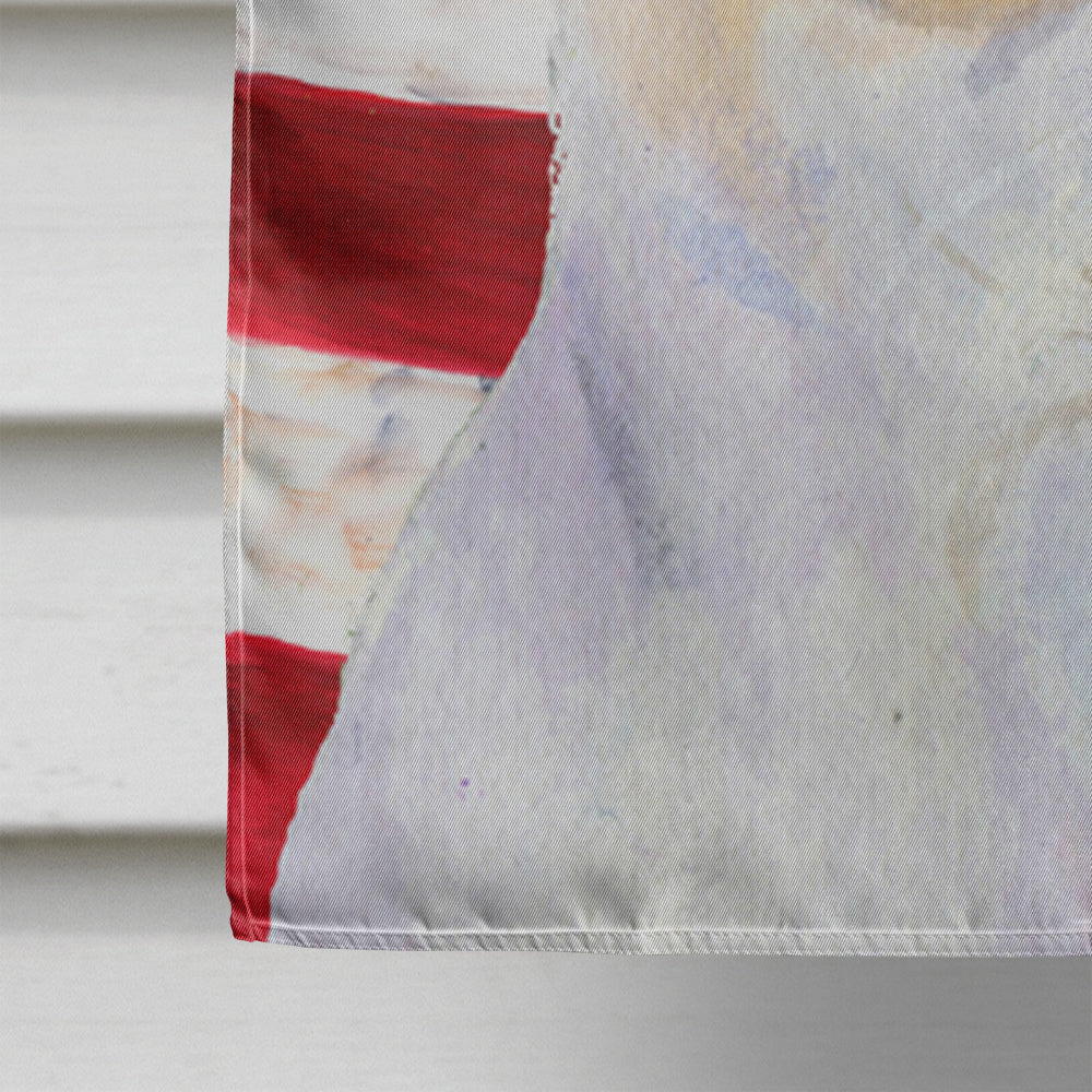 USA American Flag with Chihuahua House Flag 28x40 Porch Sleeve Pole Decorative Outside Yard Banner Artwork Wall Hanging, Polyester