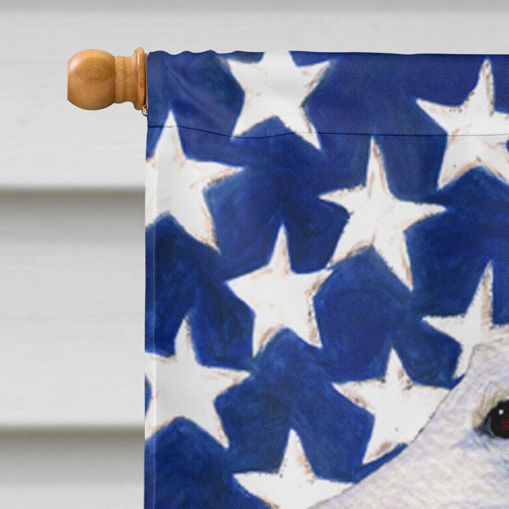 USA American Flag with Borzoi House Flag 28x40 Porch Sleeve Pole Decorative Outside Yard Banner Artwork Wall Hanging, Polyester