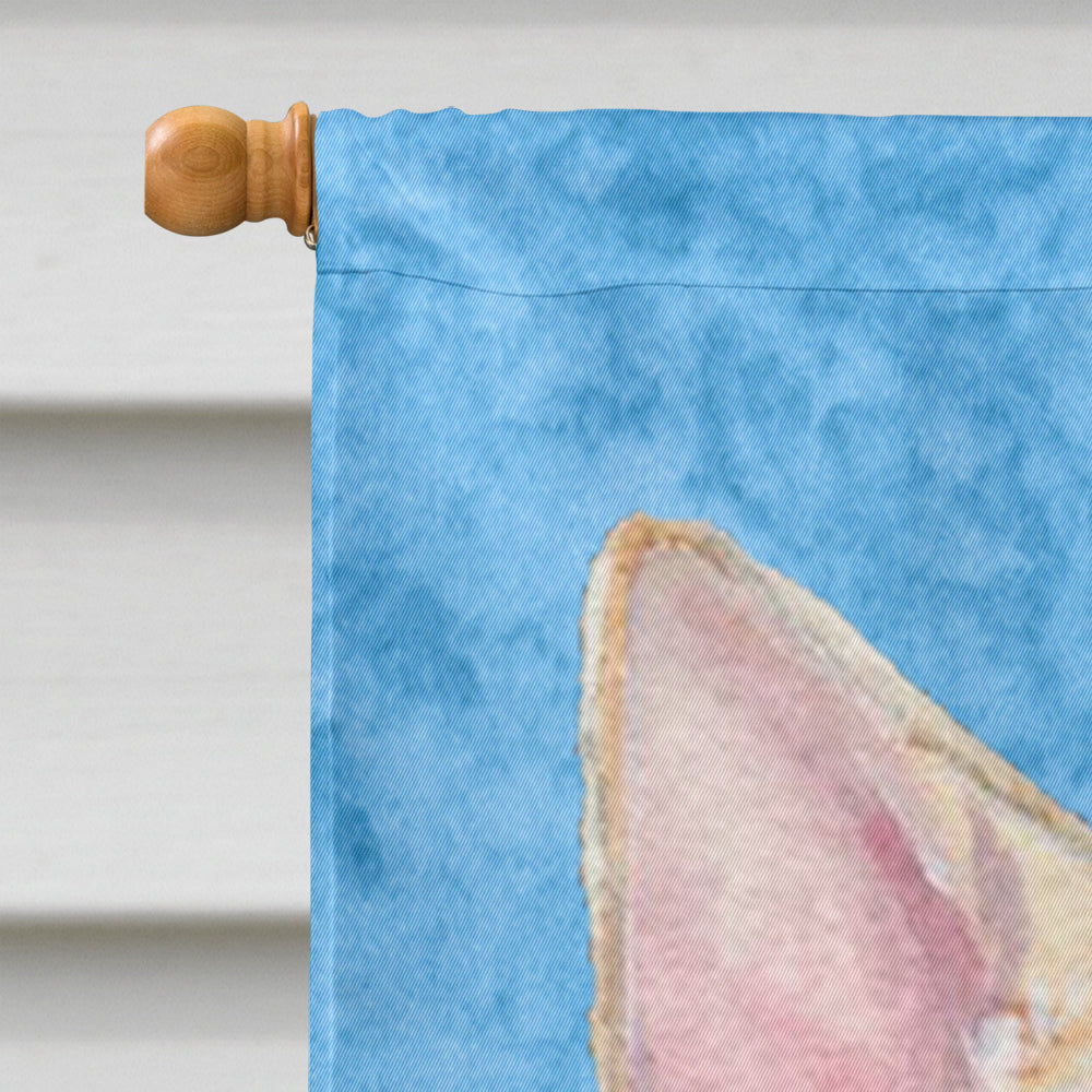 Chihuahua in Summer Flowers House Flag 28x40 Porch Sleeve Pole Decorative Outside Yard Banner Artwork Wall Hanging, Polyester