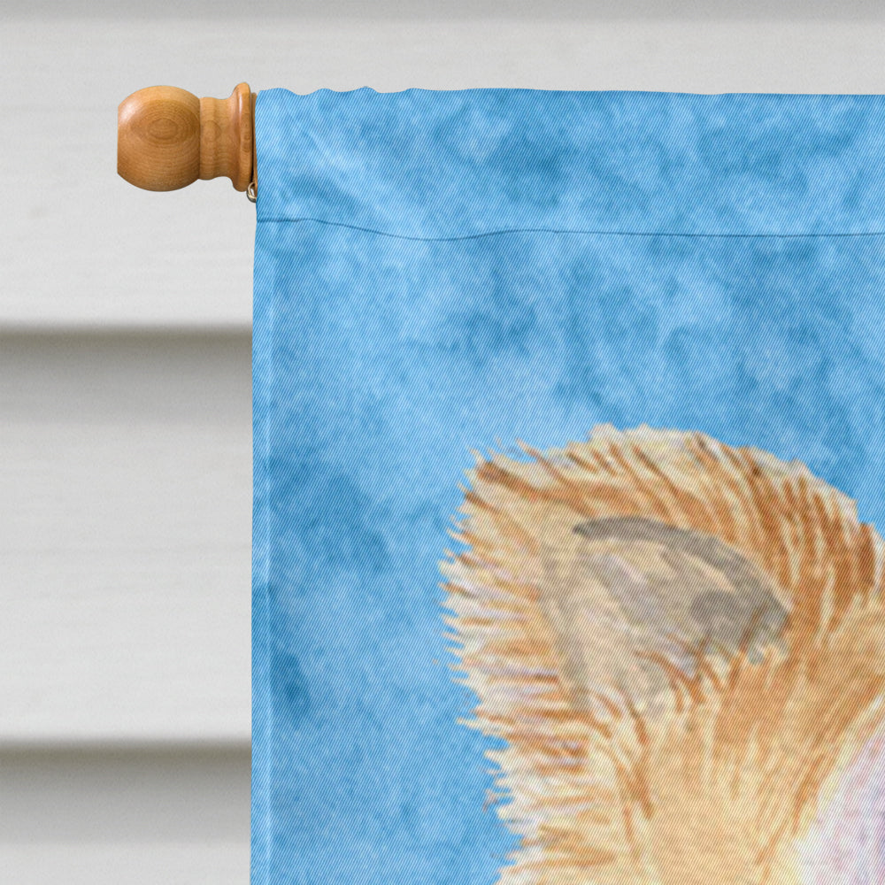 Chihuahua in Summer Flowers House Flag 28x40 Porch Sleeve Pole Decorative Outside Yard Banner Artwork Wall Hanging, Polyester