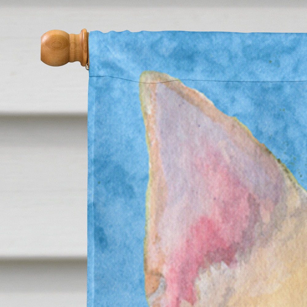 Chihuahua in Summer Flowers House Flag 28x40 Porch Sleeve Pole Decorative Outside Yard Banner Artwork Wall Hanging, Polyester