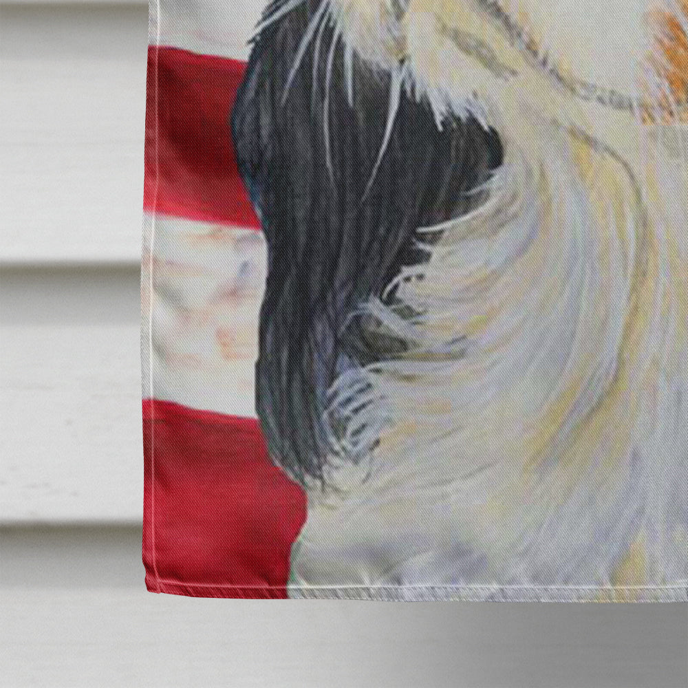USA American Flag with Cavalier Spaniel House Flag 28x40 Porch Sleeve Pole Decorative Outside Yard Banner Artwork Wall Hanging, Polyester