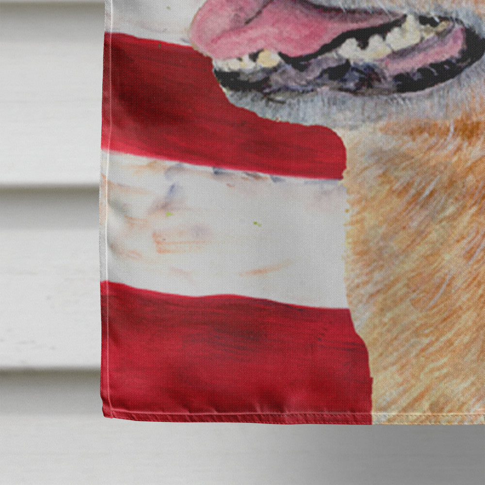 USA American Flag with Australian Cattle Dog House Flag 28x40 Porch Sleeve Pole Decorative Outside Yard Banner Artwork Wall Hanging, Polyester