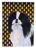 Japanese Chin Candy Corn Halloween Portrait House Flag 28x40 Porch Sleeve Pole Decorative Outside Yard Banner Artwork Wall Hanging, Polyester