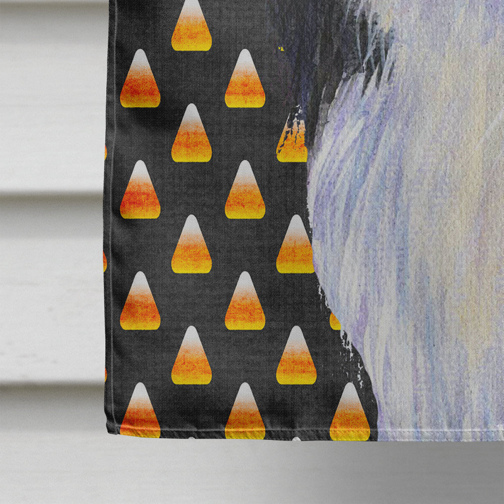 Japanese Chin Candy Corn Halloween Portrait House Flag 28x40 Porch Sleeve Pole Decorative Outside Yard Banner Artwork Wall Hanging, Polyester
