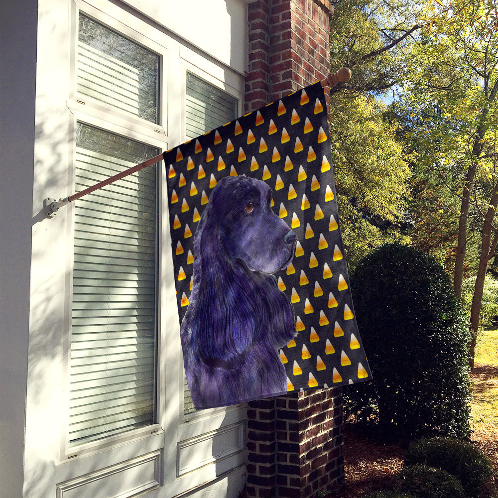 Cocker Spaniel Candy Corn Halloween Portrait House Flag 28x40 Porch Sleeve Pole Decorative Outside Yard Banner Artwork Wall Hanging, Polyester