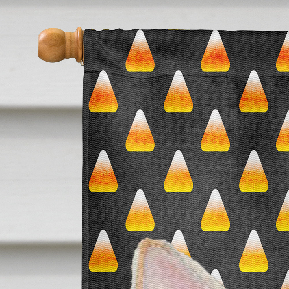 Chihuahua Candy Corn Halloween Portrait House Flag 28x40 Porch Sleeve Pole Decorative Outside Yard Banner Artwork Wall Hanging, Polyester