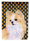 Chihuahua Candy Corn Halloween Portrait House Flag 28x40 Porch Sleeve Pole Decorative Outside Yard Banner Artwork Wall Hanging, Polyester