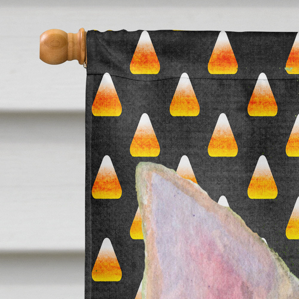 Chihuahua Candy Corn Halloween Portrait House Flag 28x40 Porch Sleeve Pole Decorative Outside Yard Banner Artwork Wall Hanging, Polyester