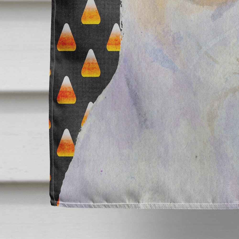 Chihuahua Candy Corn Halloween Portrait House Flag 28x40 Porch Sleeve Pole Decorative Outside Yard Banner Artwork Wall Hanging, Polyester