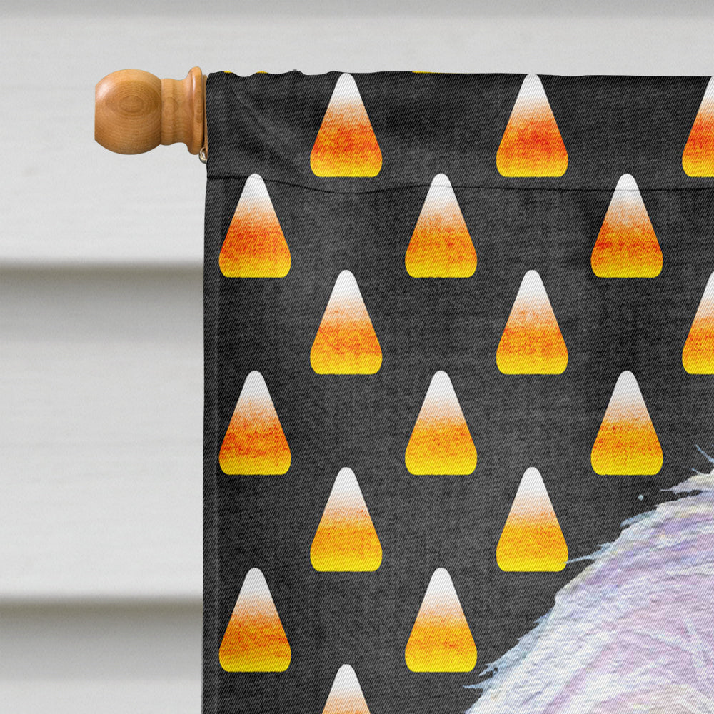 Maltese Candy Corn Halloween Portrait House Flag 28x40 Porch Sleeve Pole Decorative Outside Yard Banner Artwork Wall Hanging, Polyester