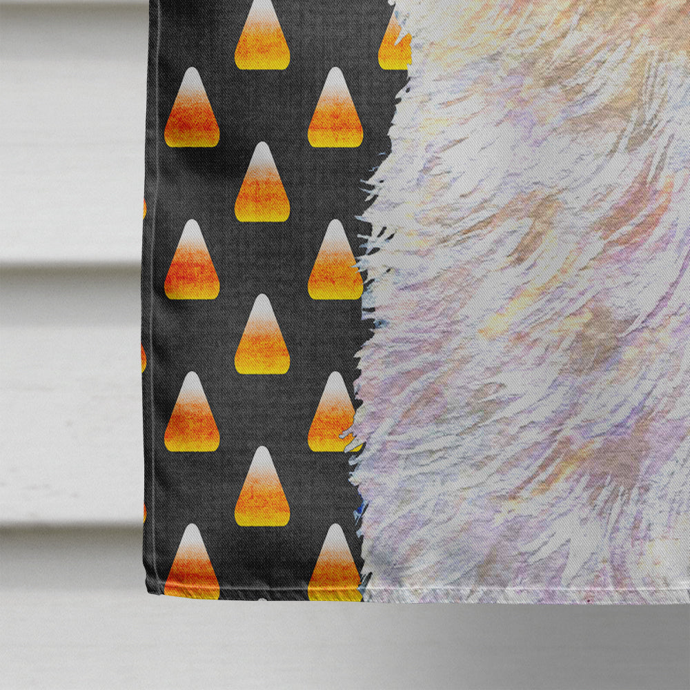 Maltese Candy Corn Halloween Portrait House Flag 28x40 Porch Sleeve Pole Decorative Outside Yard Banner Artwork Wall Hanging, Polyester