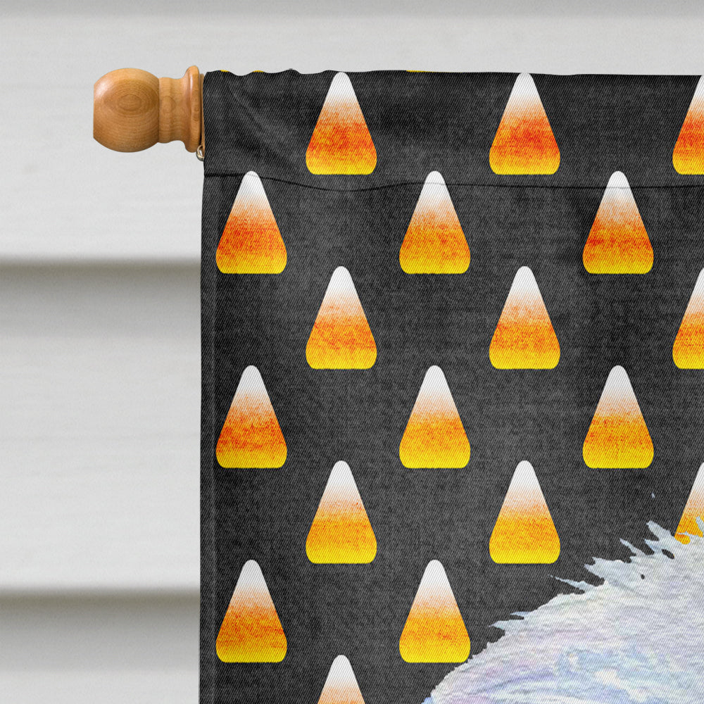 Maltese Candy Corn Halloween Portrait House Flag 28x40 Porch Sleeve Pole Decorative Outside Yard Banner Artwork Wall Hanging, Polyester